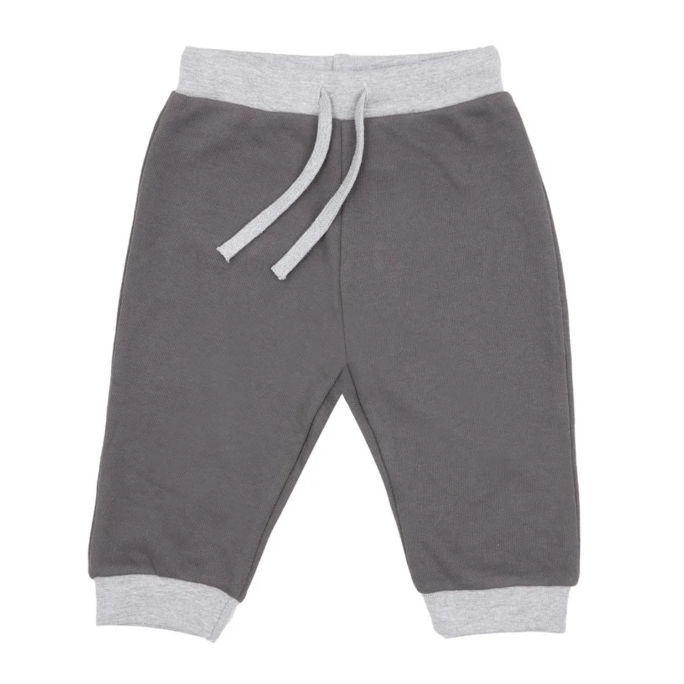 Pantalone french terry bimbo grigio scuro casual