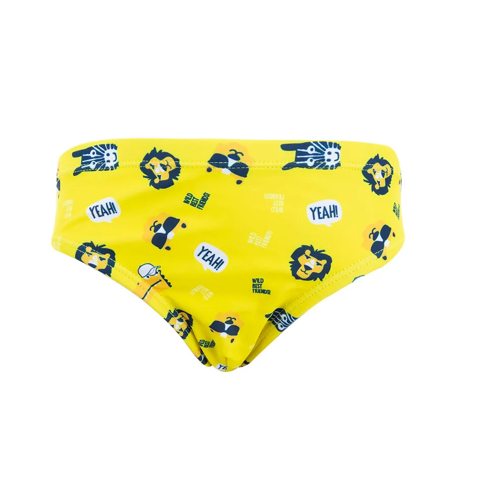 Costume slip bimbo giallo Wild Friends elastico in vita