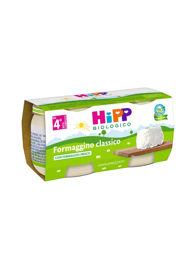 HiPP Omogeneizzato Formaggino Classico 2x80g BIO dal 4° mese