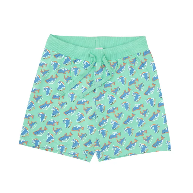 Toys Center Baby short jersey bimbo verde stampa shark tasca