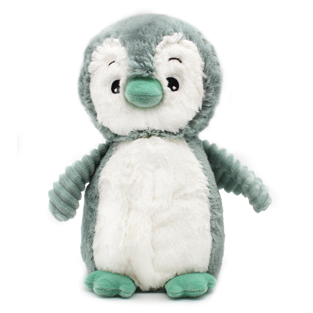 Les Deglingos Ptipotos Iglou Peluche Pinguino Mamma e Bebè Verde Menta