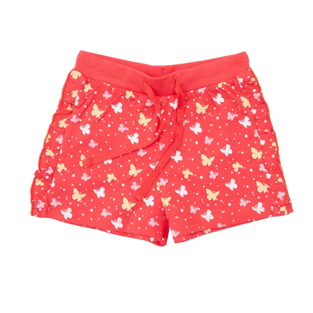 Toys Center Baby pantaloncino jersey bimba corallo farfalle