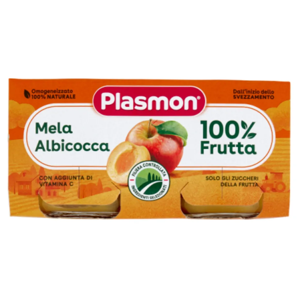 Plasmon omogeneizzato mela albicocca 2x80 g frutta