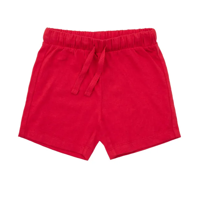 Short Bimbo Jersey Rosso Elastico Tasca Posteriore