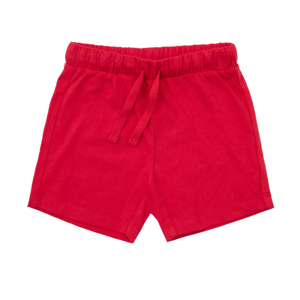 Short Bimbo Jersey Rosso Elastico Tasca Posteriore