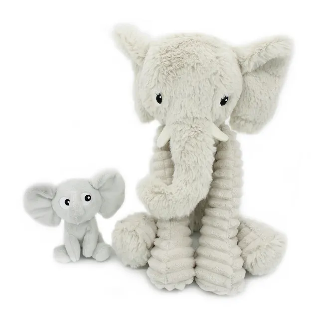 Les Deglingos Ptipotos Dimoitou peluche elefante grigio 35 cm