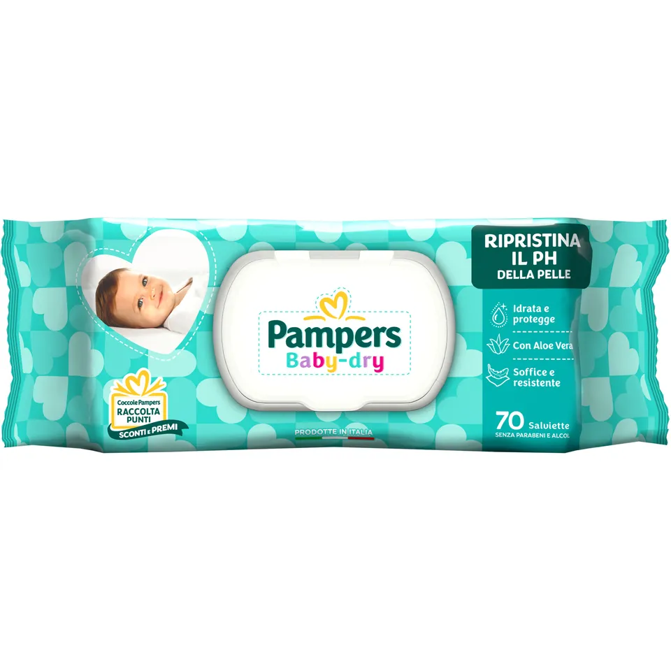 Pampers Baby Fresh salviettine 70 pezzi pH neutro