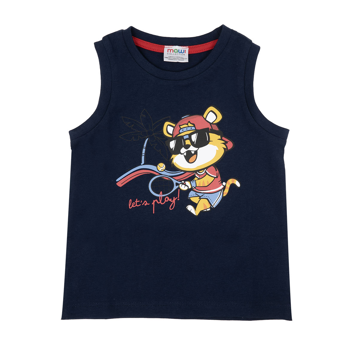 Toys Center Baby Tiger canottiera jersey bimbo blu cotone