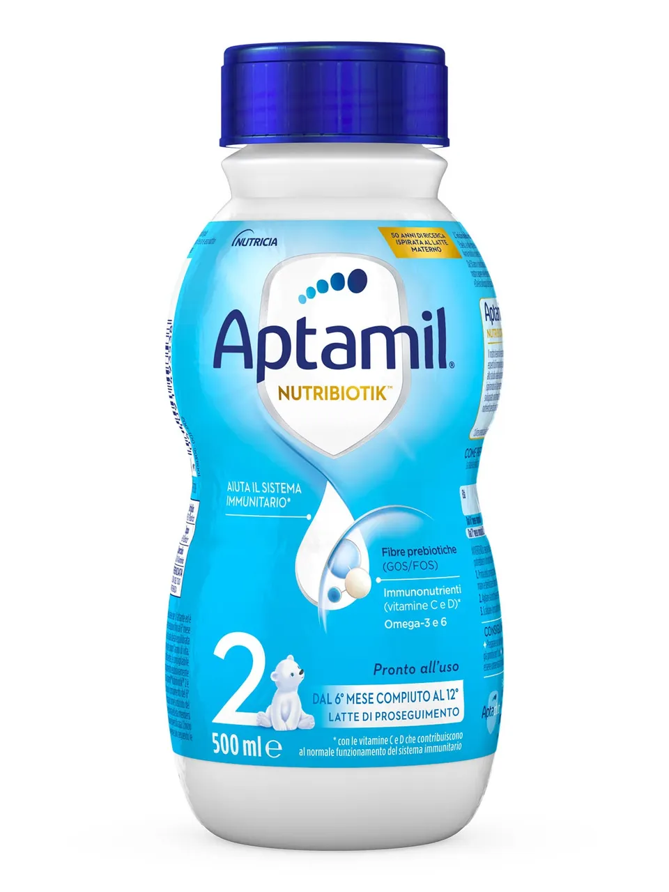 Aptamil Nutribiotik 2 Latte di Proseguimento Liquido 500 ml 6 Mesi