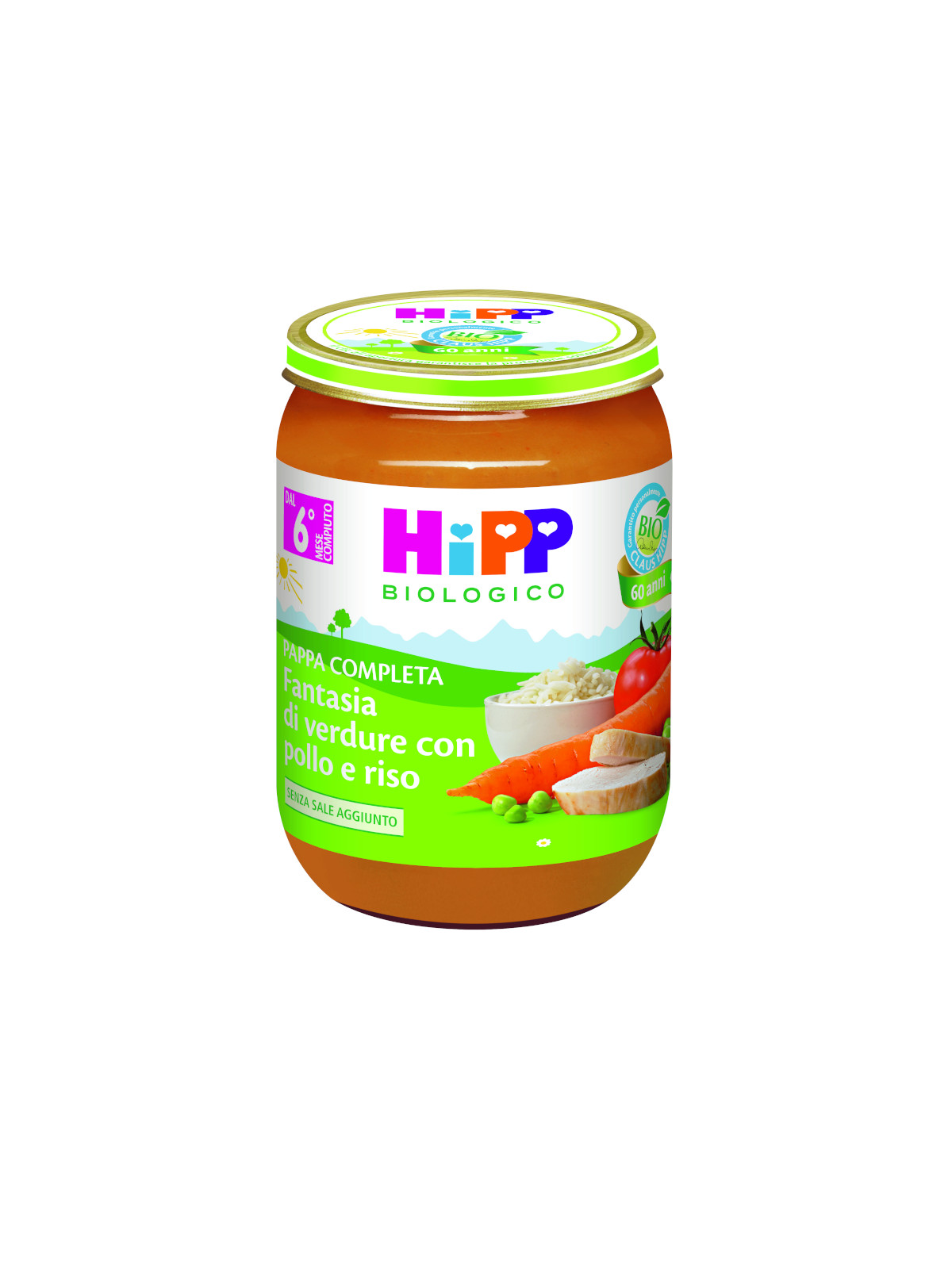 HiPP Pappa Pronta omogeneizzato pollo e riso 190g bio