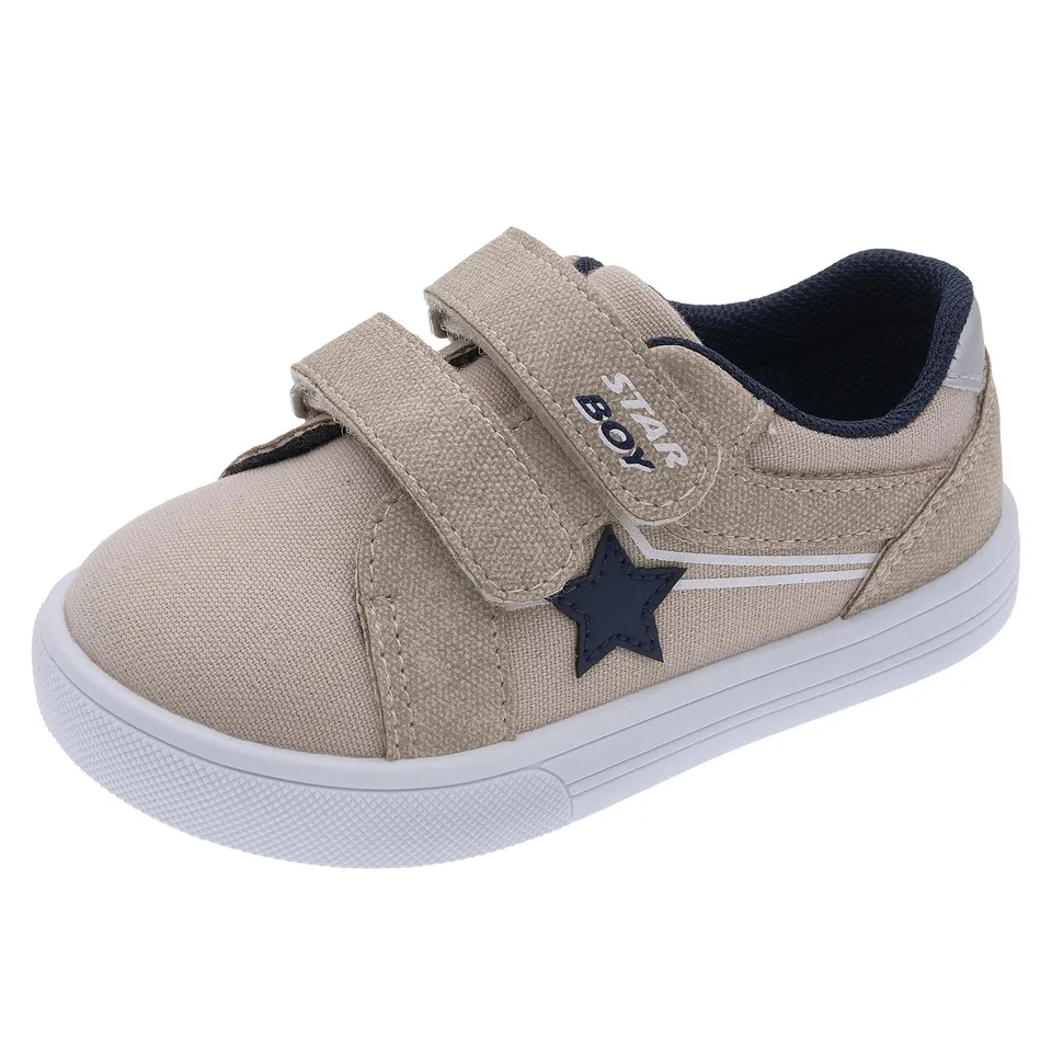 Chicco Stella sneakers bimbo doppio strappo beige blu