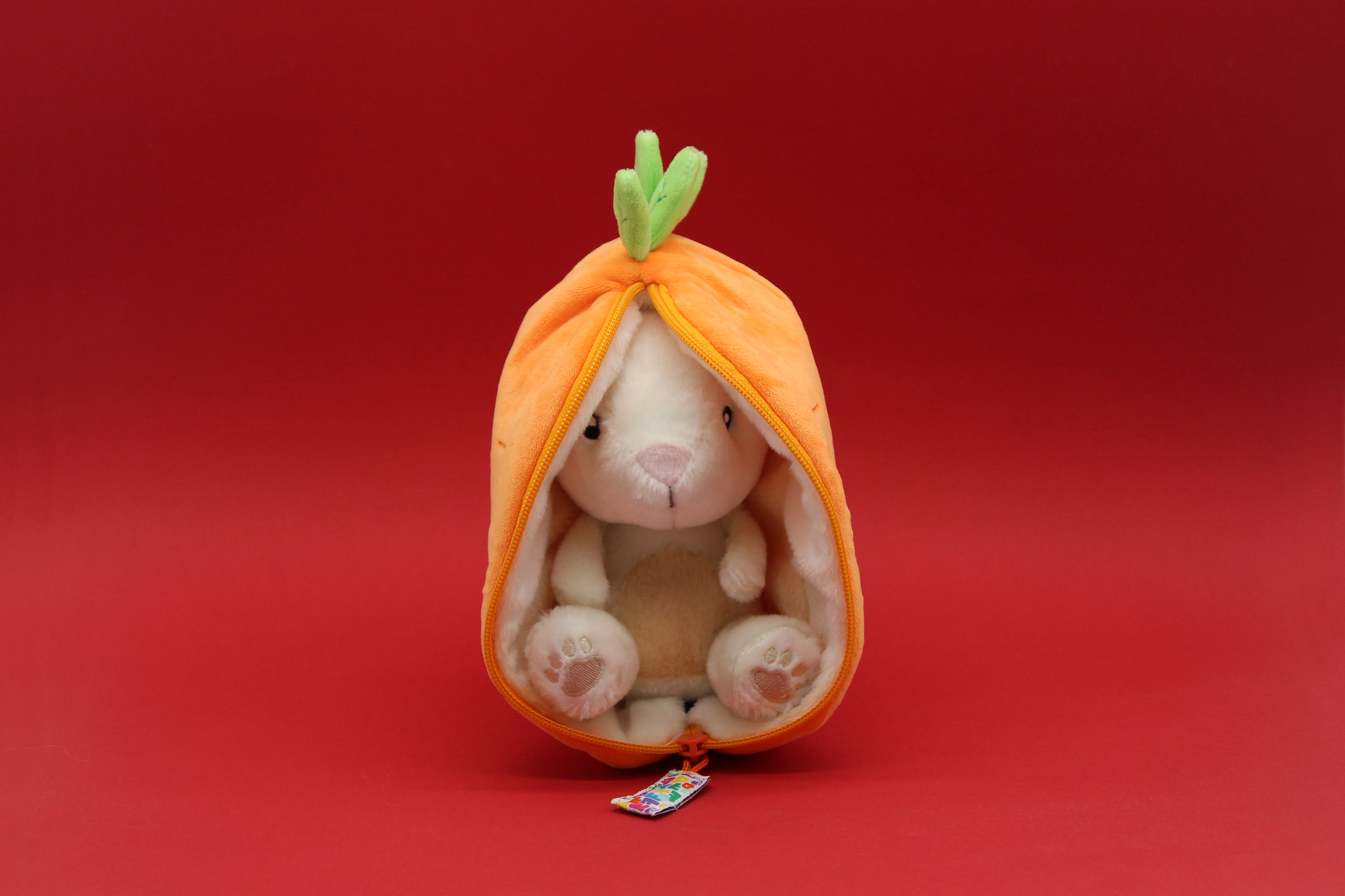 Les Deglingos Flipetz Gadget Peluche Coniglio Carota Reversibile