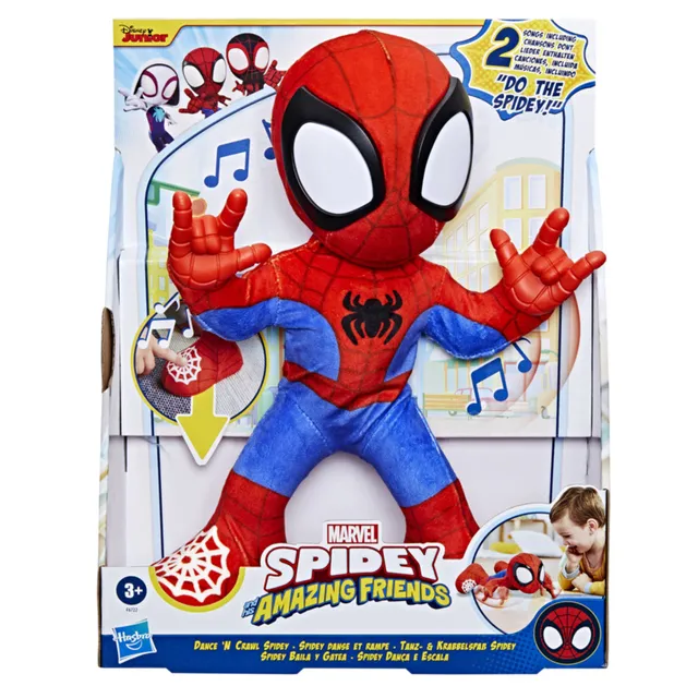 Hasbro Spidey Balla e Gattona peluche interattivo 30 cm luci e suoni