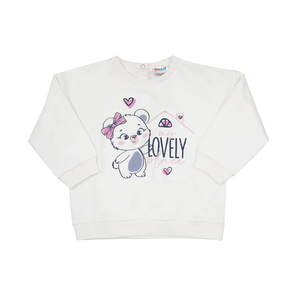 Toys Center Baby Orsetto maglia manica lunga bianca bimba