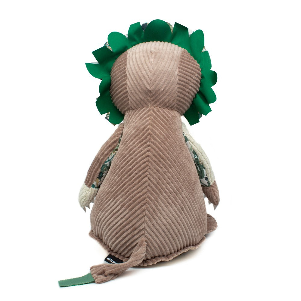 Les Deglingos Jélékros peluche gigante 60 cm marrone