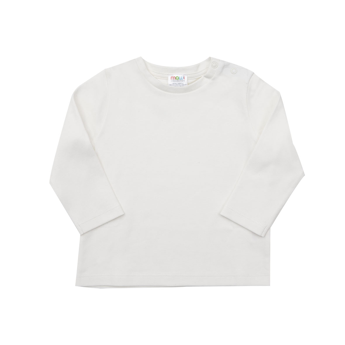 Mawi Base Interlock t-shirt manica lunga cotone bottoncini