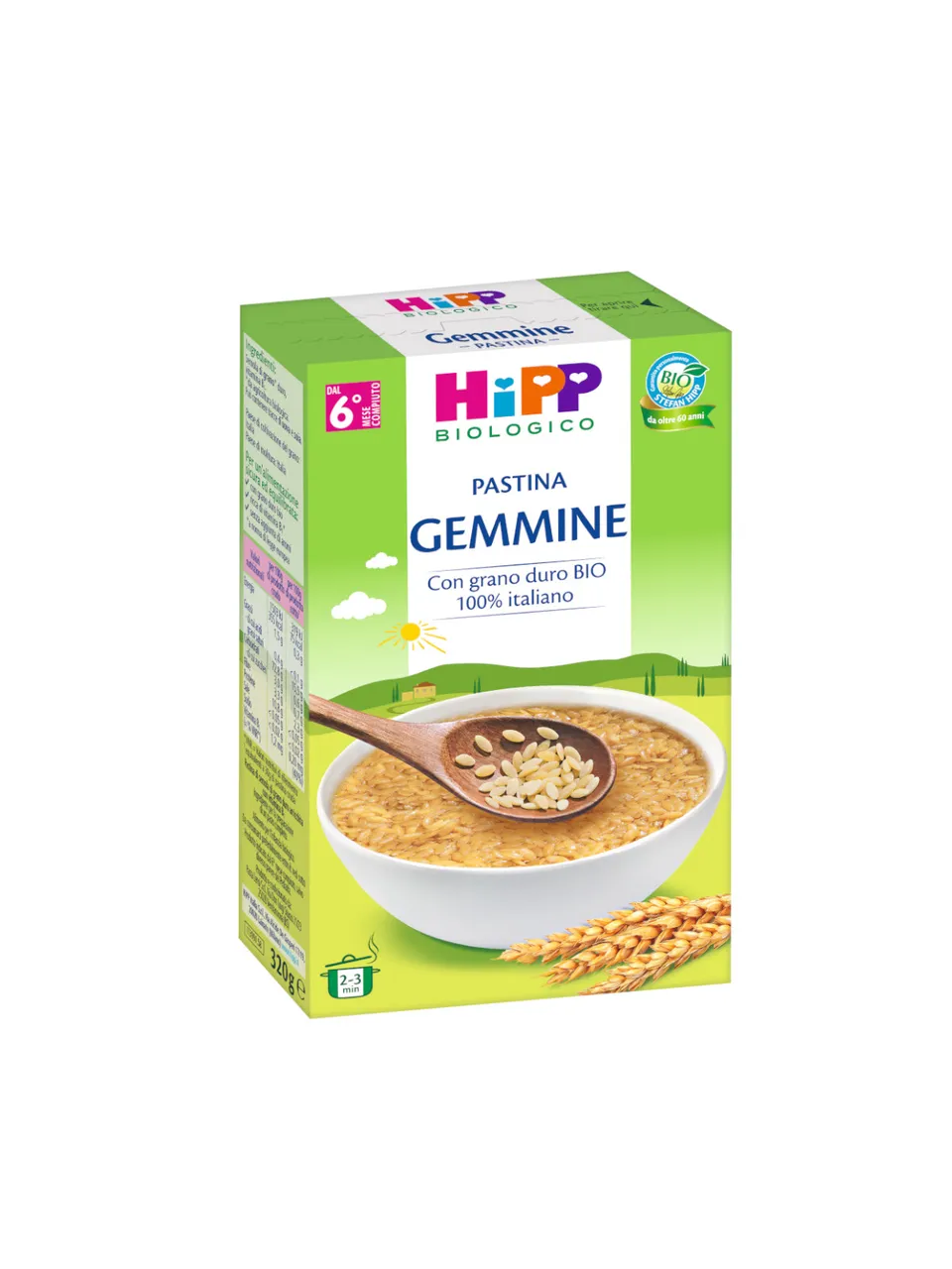 HiPP Pastina Gemmine pastina 320g dal 6 mese bio