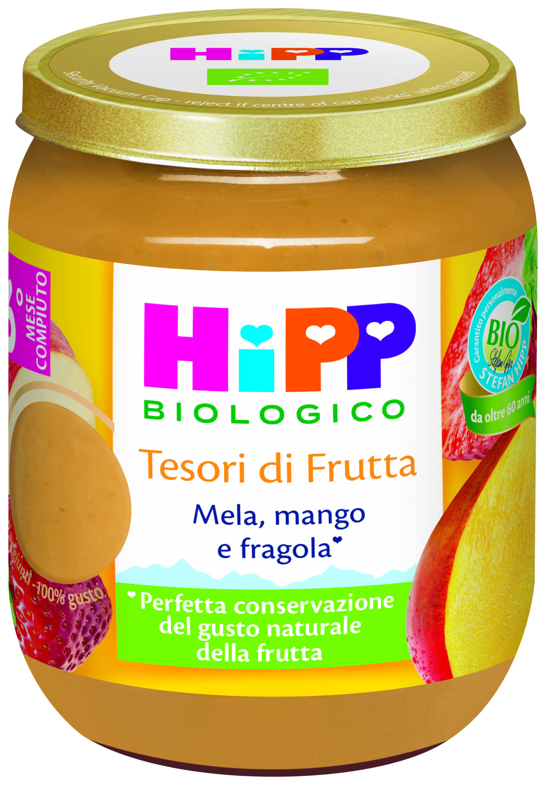 HiPP Tesori di Frutta omogeneizzato mela mango fragola