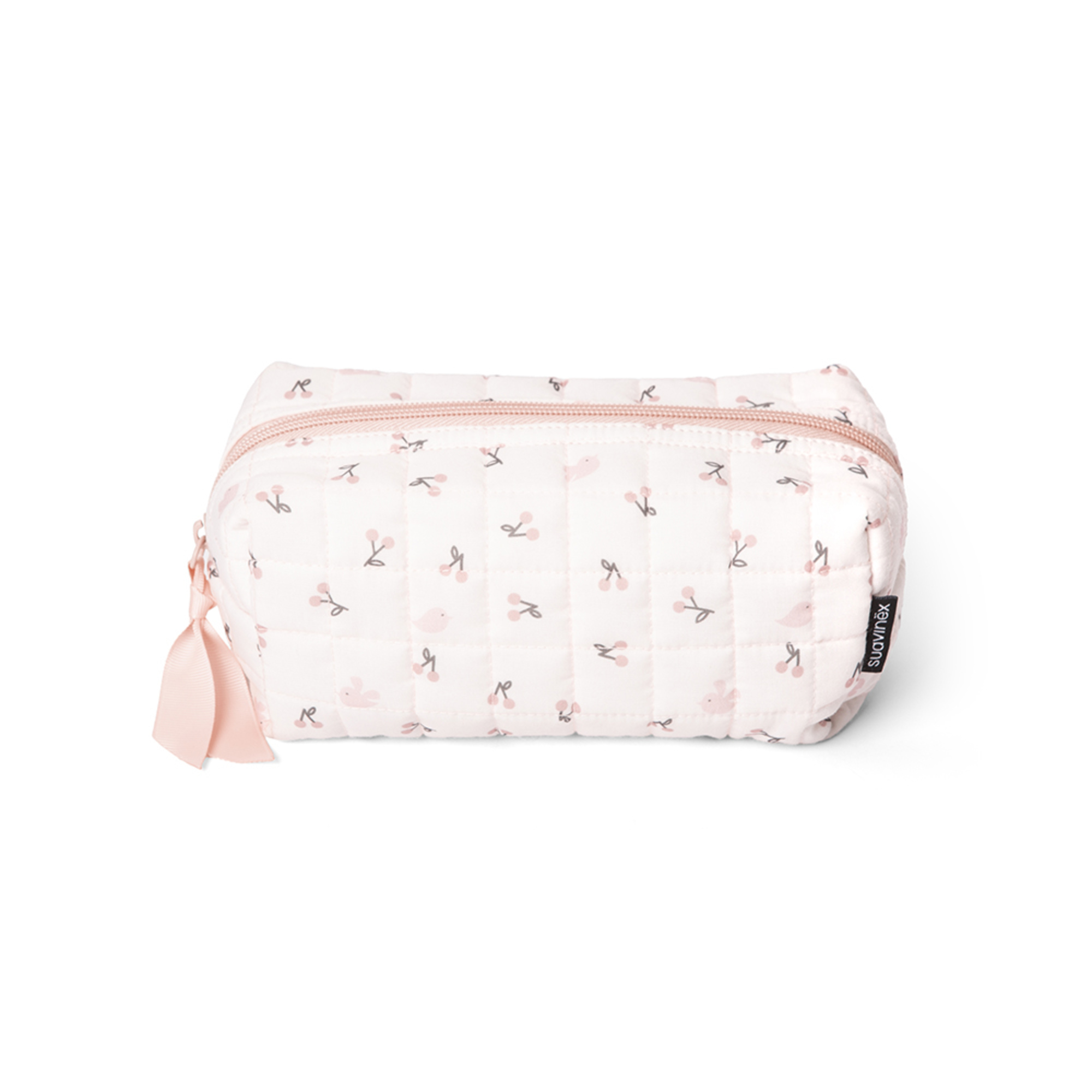 Suavinex Birdies trousse cosmetica rosa da viaggio