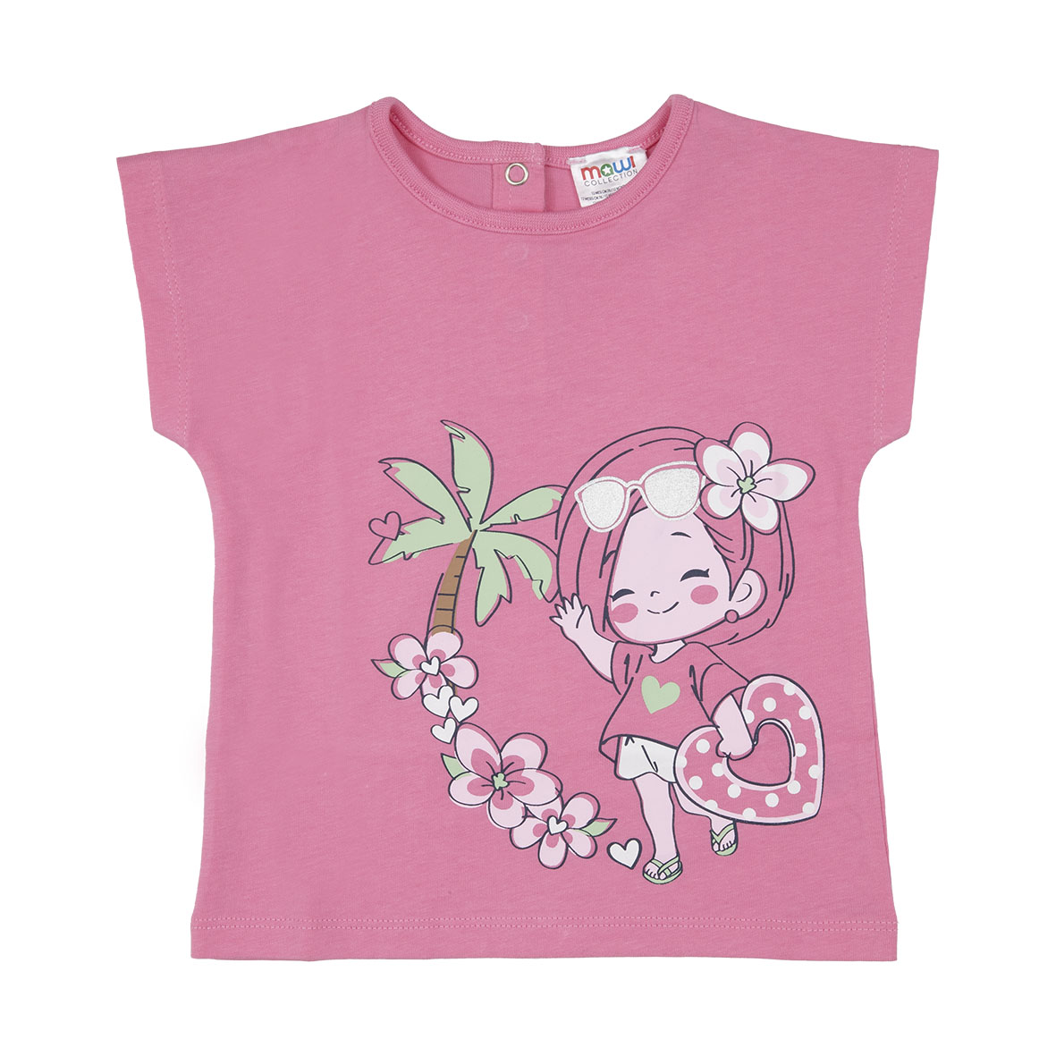 Toys Center Baby Bimba Dolce maglietta bimba rosa jersey