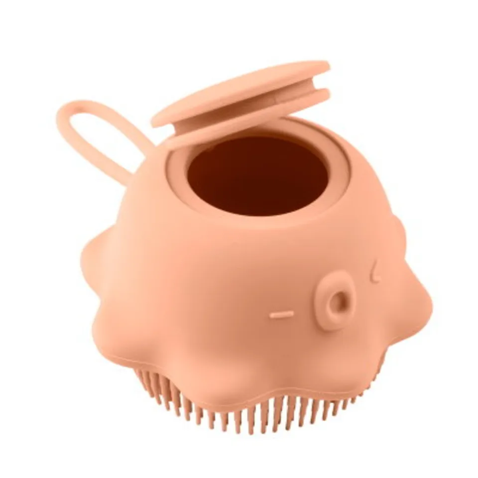Chicco spazzola corpo con dispenser arancione