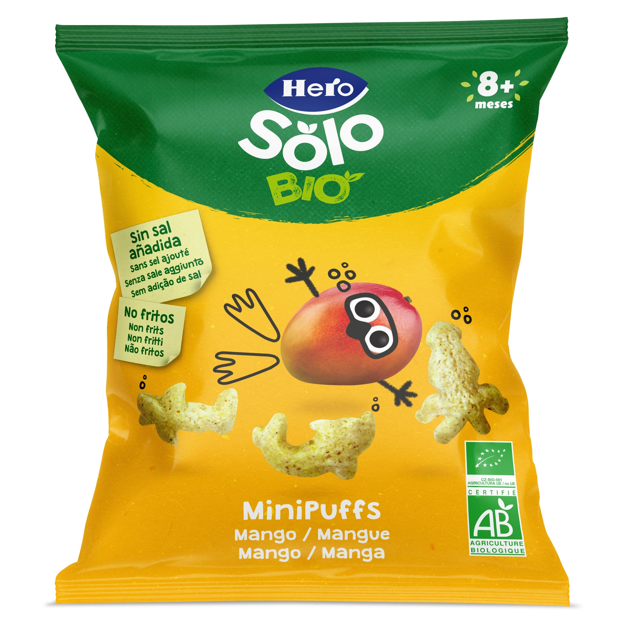 Hero Solo Mini Puff Mango snack mais 18 g