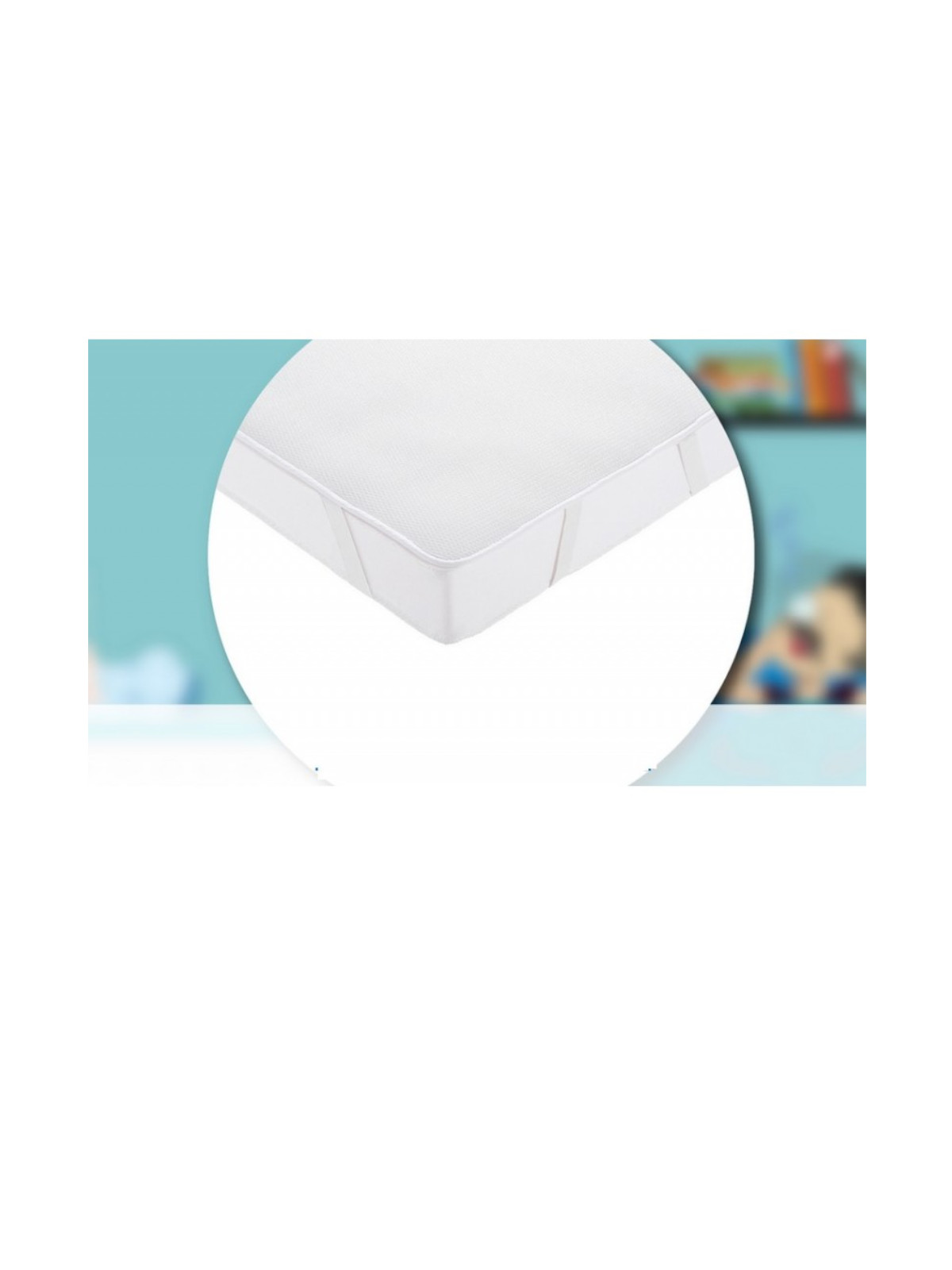 Aircuddle coprimaterasso 3 strati 60x120 bianco impermeabile