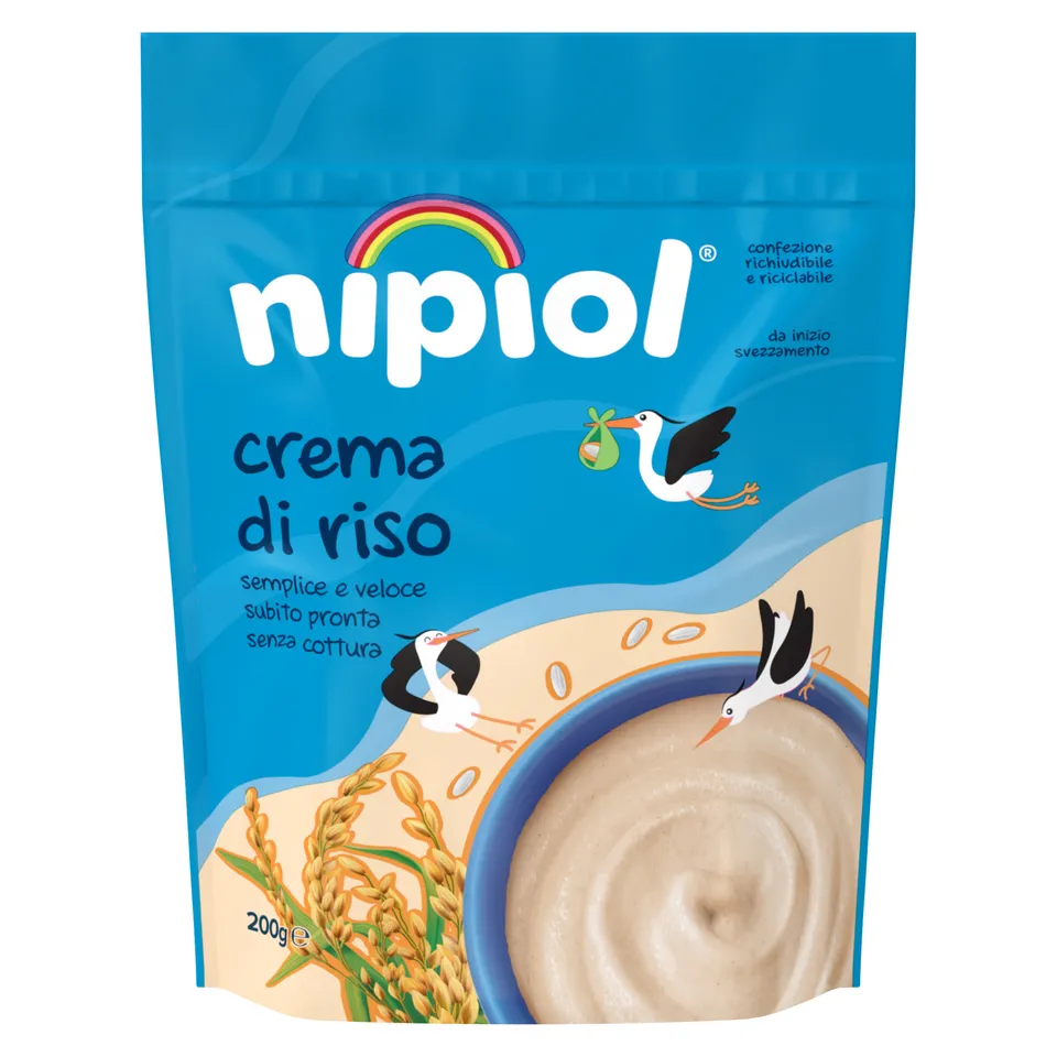 Nipiol Crema di Riso 200 g senza glutine svezzamento