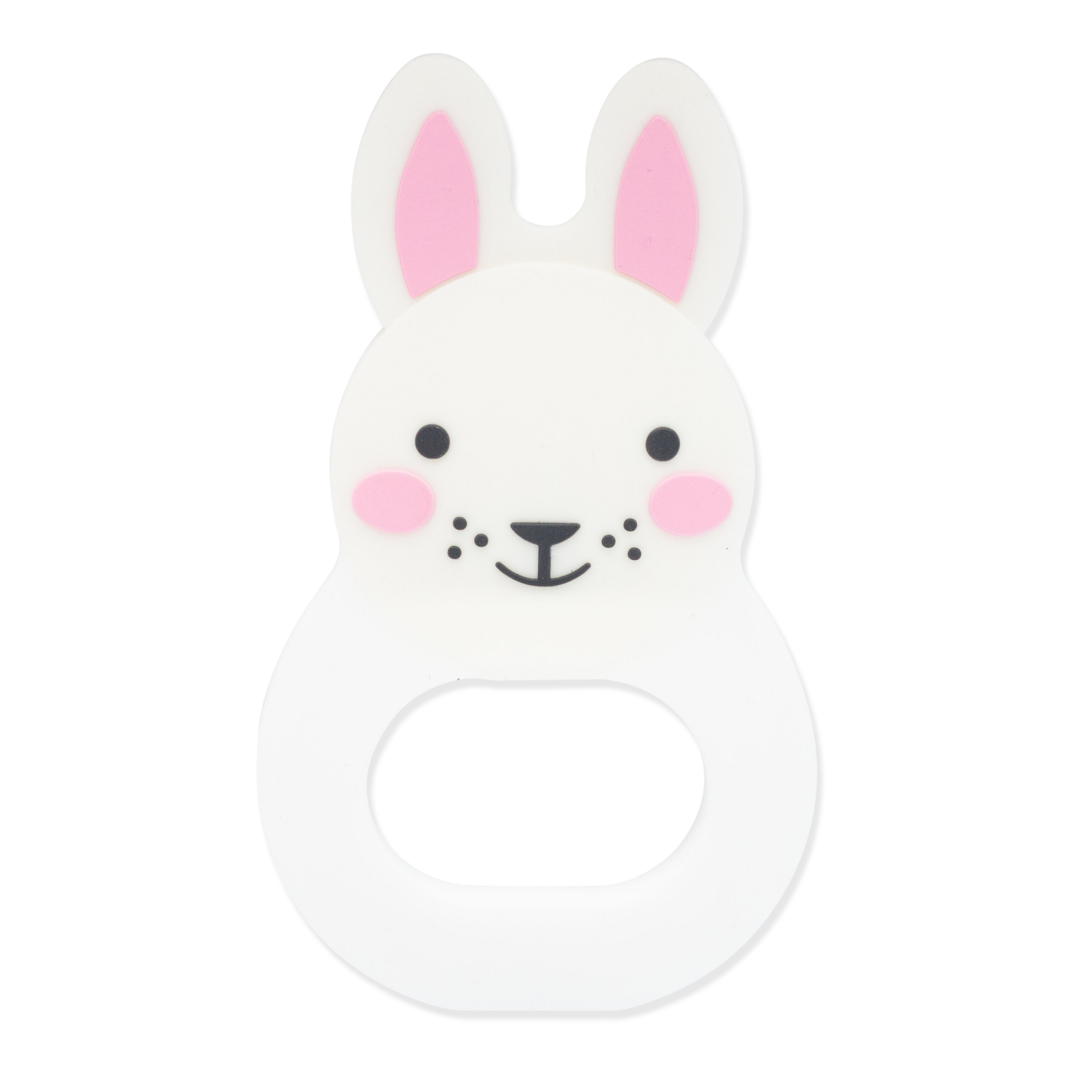 Rosa & Bo Bo Bunny rosa massaggiagengive sensoriale neonato silicone