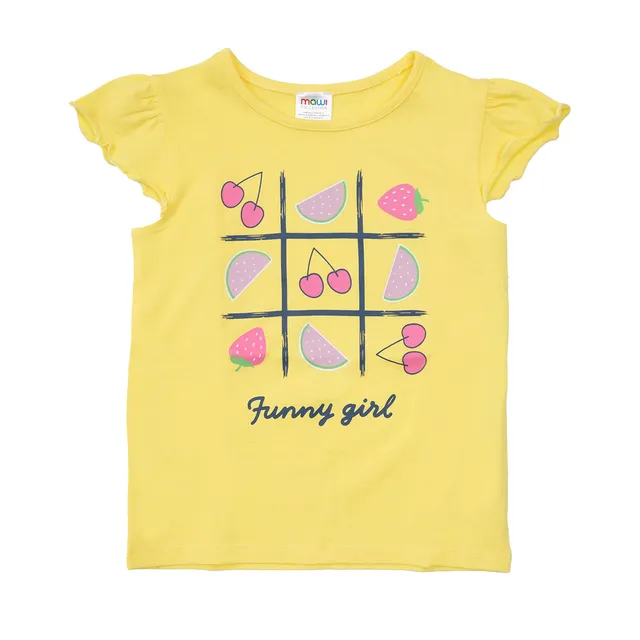 Chicco Canotta Jersey Bimba Gialla con Frill