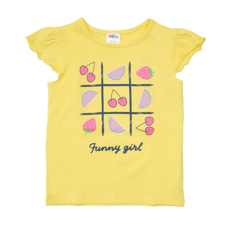 Chicco Canotta Jersey Bimba Gialla con Frill