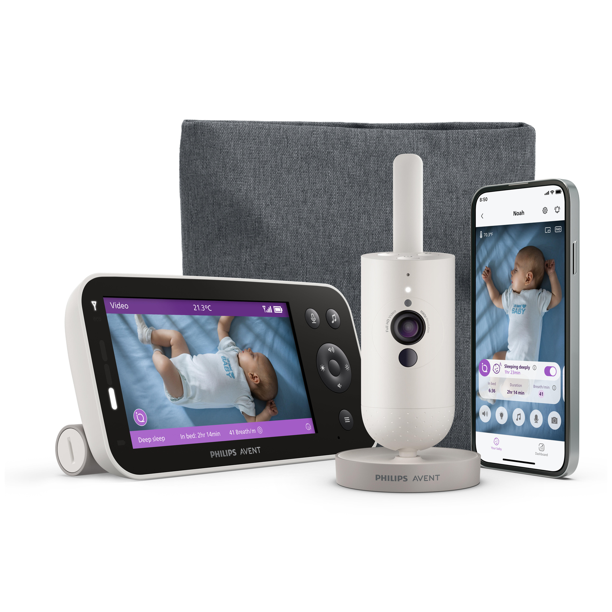 Philips Avent SCD971/26 baby monitor video Full HD visione notturna