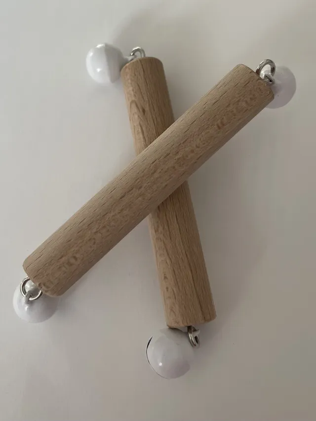 The Dida Sonaglio Montessori Campanelli legno bianco