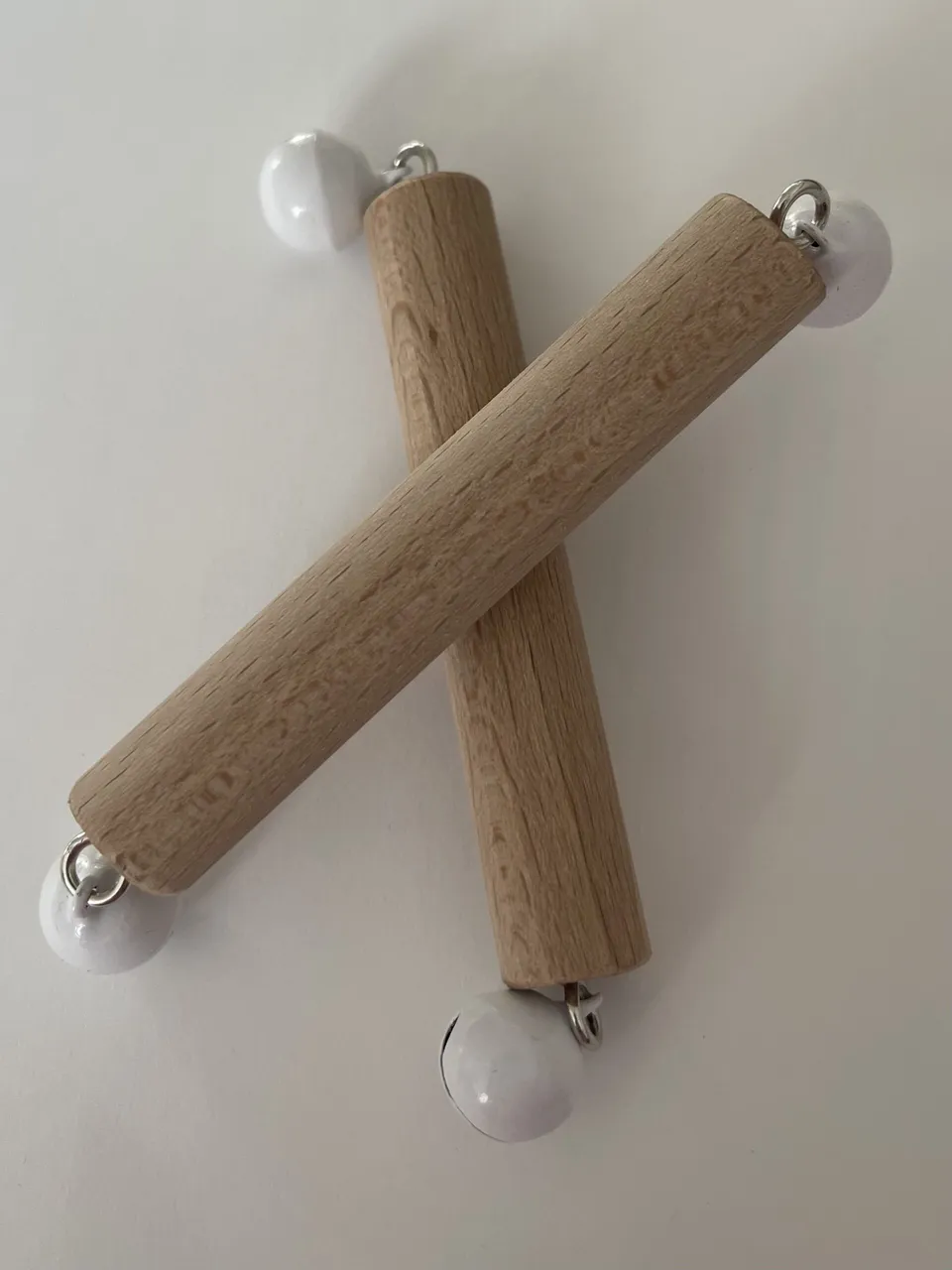The Dida Sonaglio Montessori Campanelli legno bianco