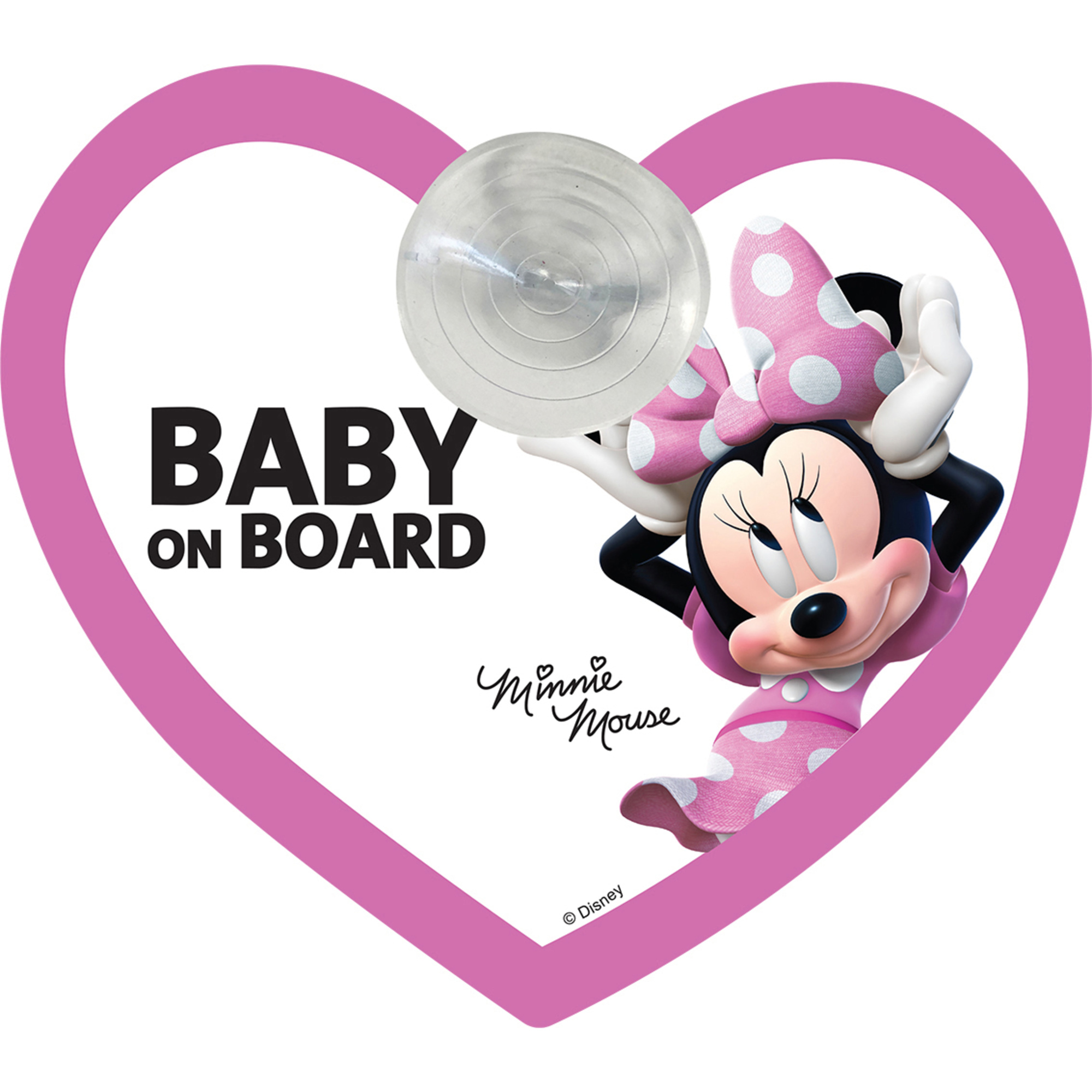 Disney Minnie cartello auto Baby on Board