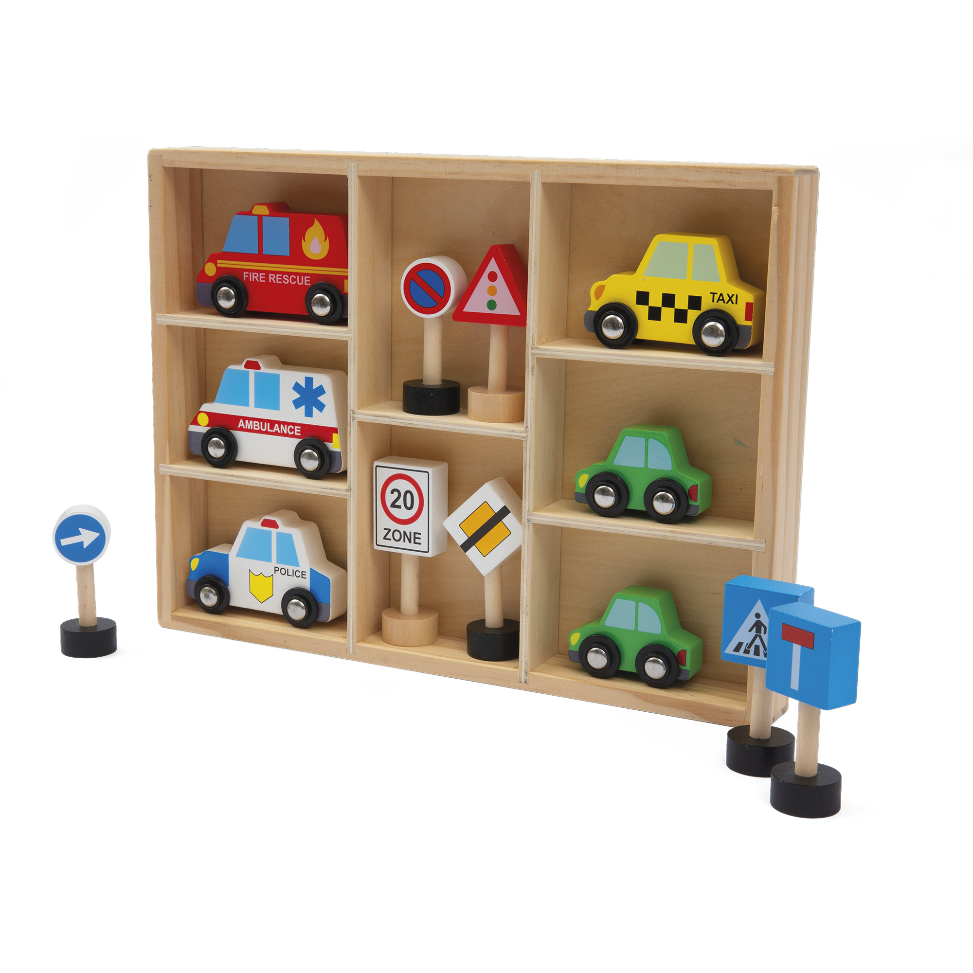 Wood'n Play Set Veicoli Legno Città FSC