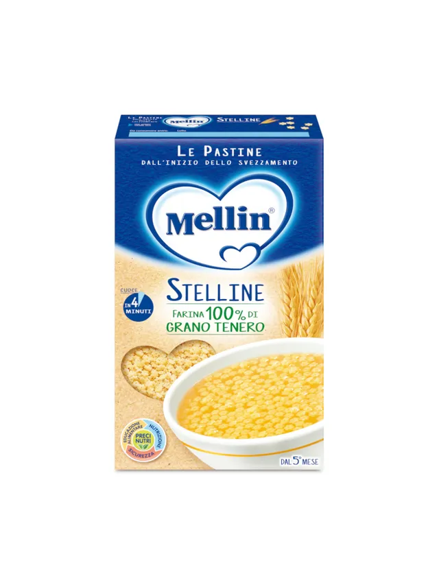 Mellin pastina stelline 320 g dai 5 mesi