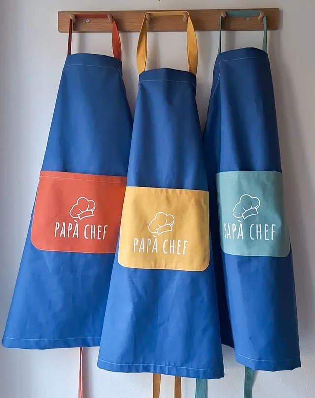 M'Amélie Creations Grembiule Adulto Personalizzabile Cotone Chef