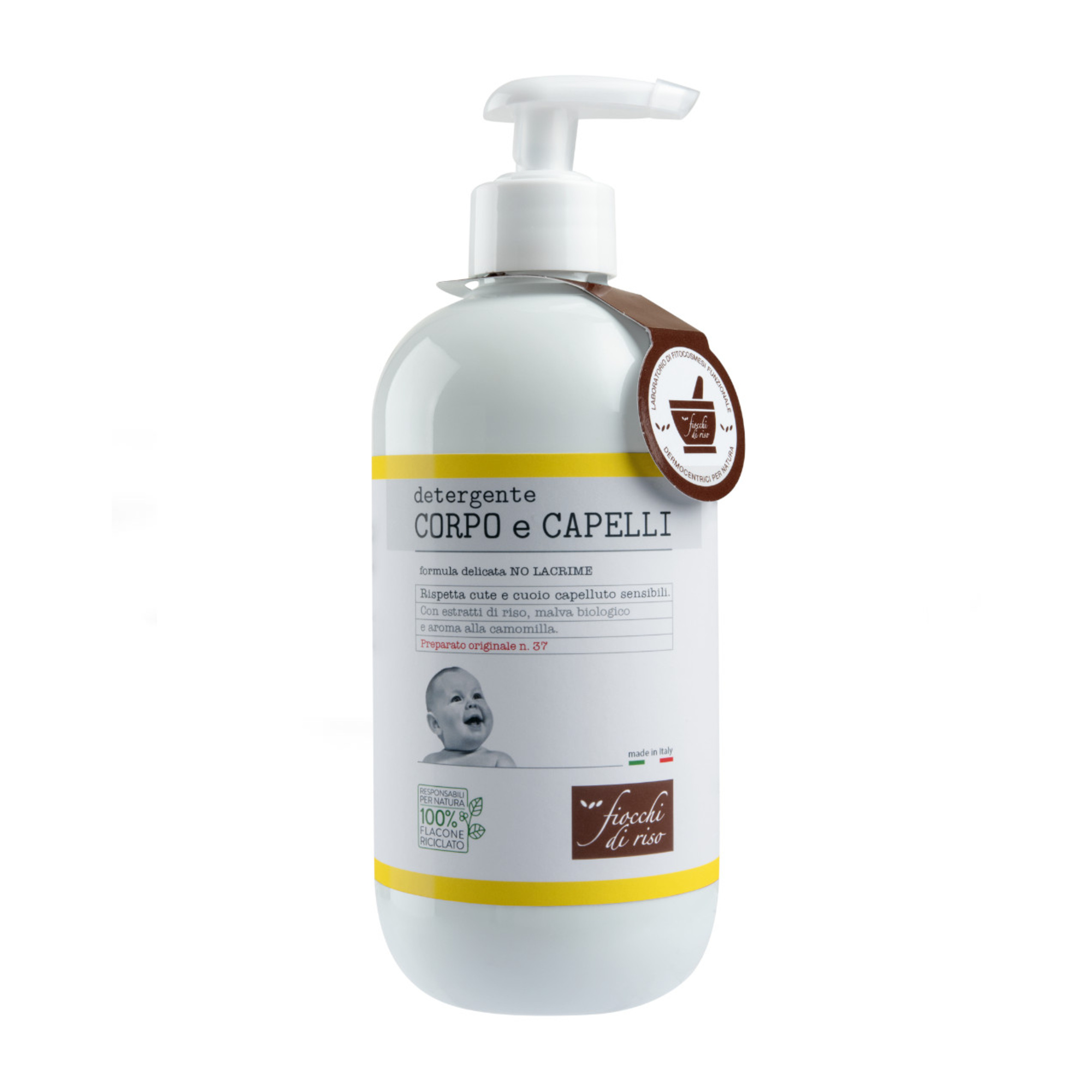 Fiocchi di Riso Camomilla detergente corpo capelli 400ml neonato