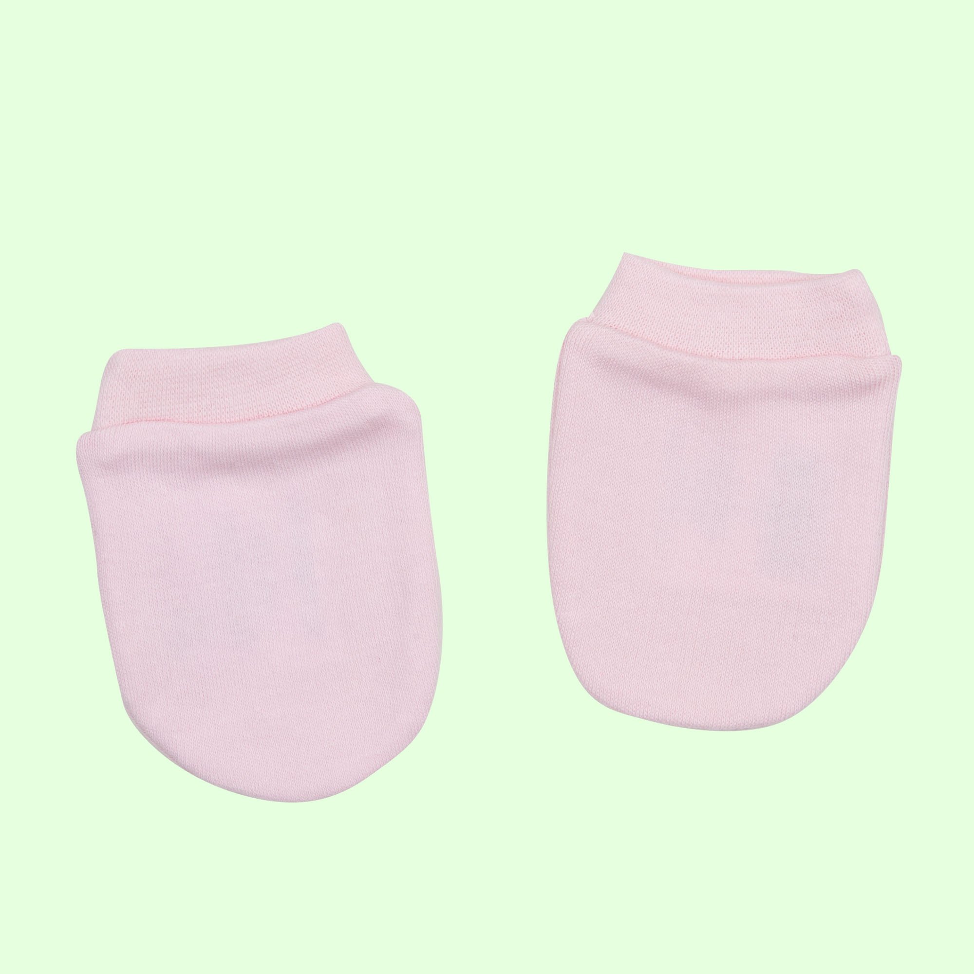 Mawi muffole neonato cotone 2 pezzi bianco rosa