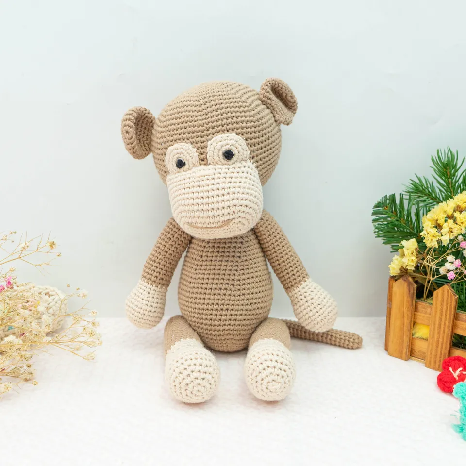 The Dida Mafalda Peluche Uncinetto Scimmia Cotone