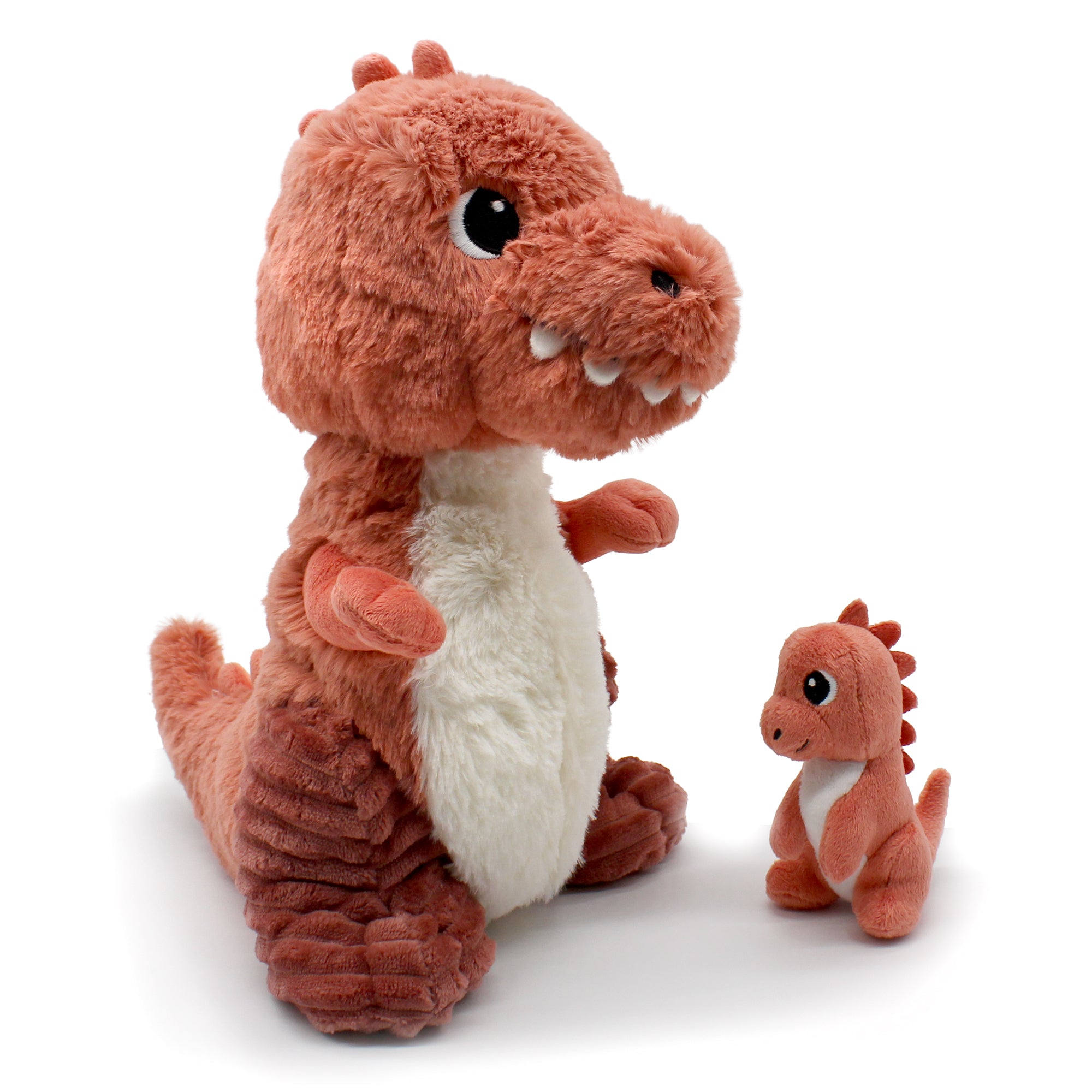 Les Déglingos Ptipotos Alex peluche mamma e bebè terracotta