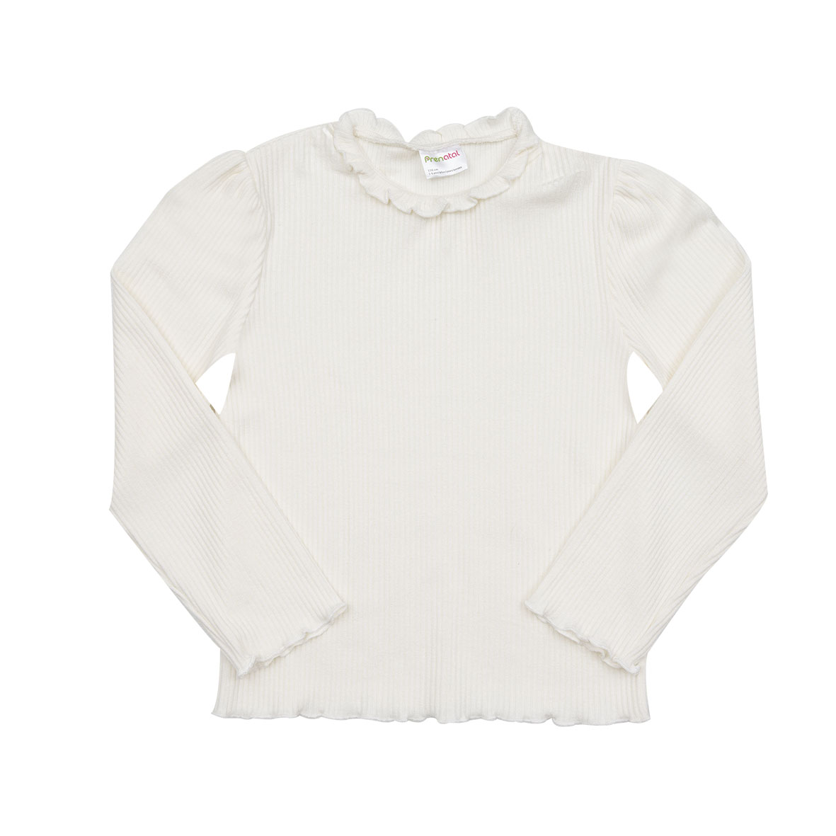 Mawi lupetto tricot maglia costina panna manica lunga