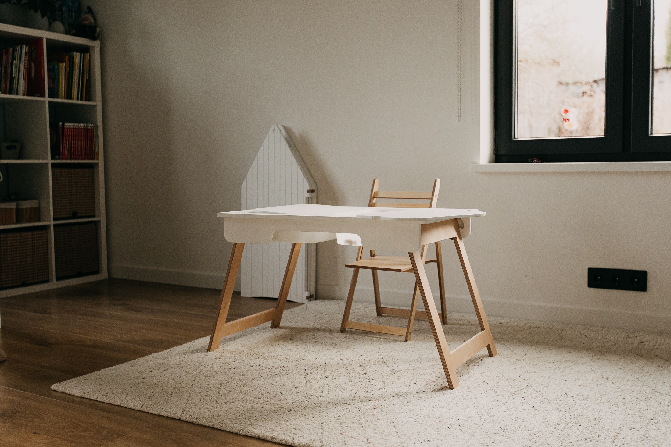 The Dida Tavolo Sensoriale Legno 2 Vaschette Betulla