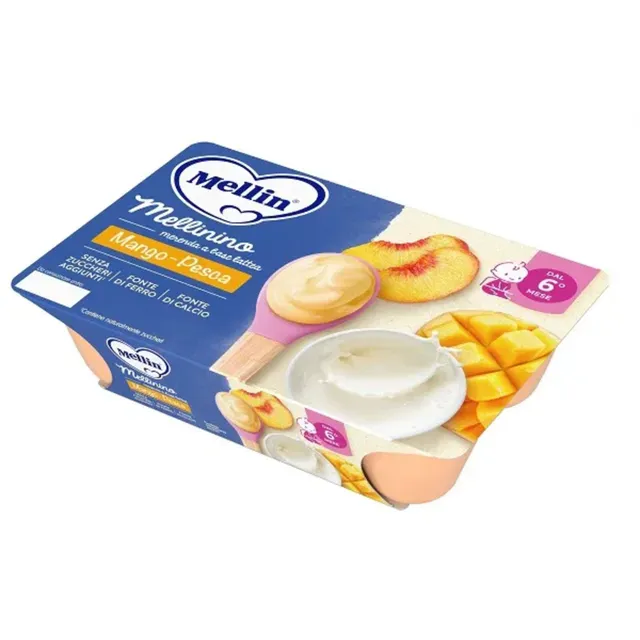 Mellin Mellinino merenda latte mango pesca 6x55 g