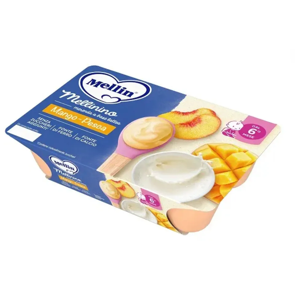 Mellin Mellinino merenda latte mango pesca 6x55 g