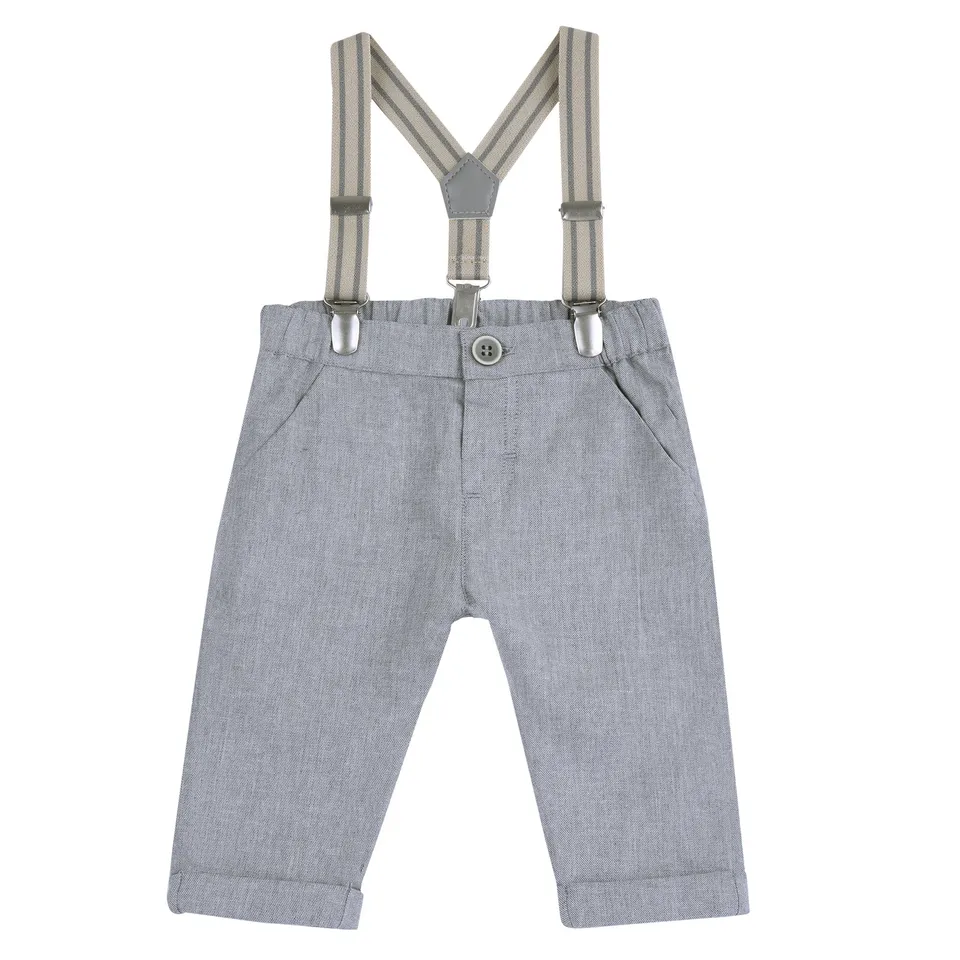 Chicco Pantaloni lunghi con bretelle bimbo lavabili