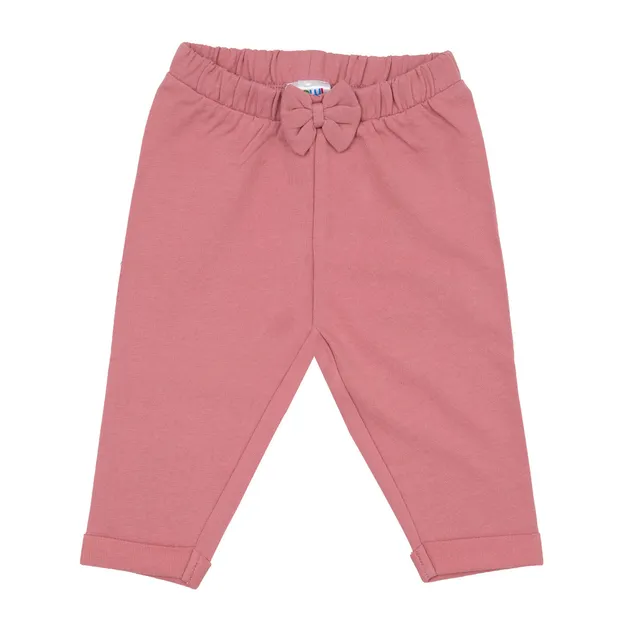 Toys Center Baby Pantalone Felpato Bimba Rosa con Fiocco