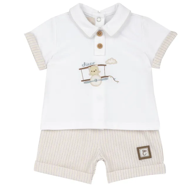 Chicco Completo Maglietta e Pantaloncini Bimbo Maniche Corte