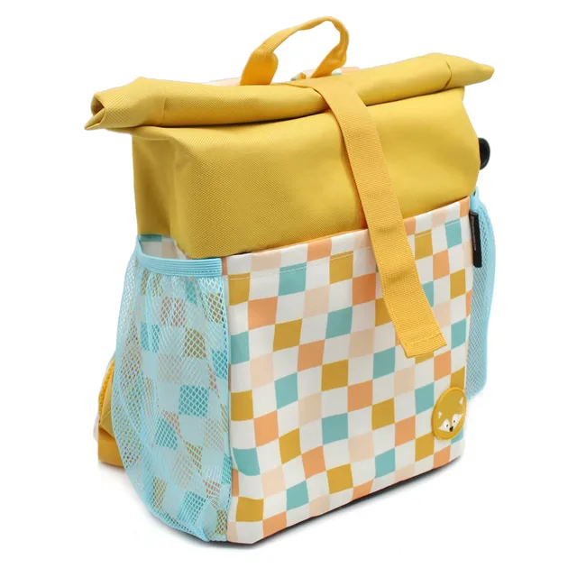 Les Deglingos Cyranos zaino rolltop volpe giallo senape